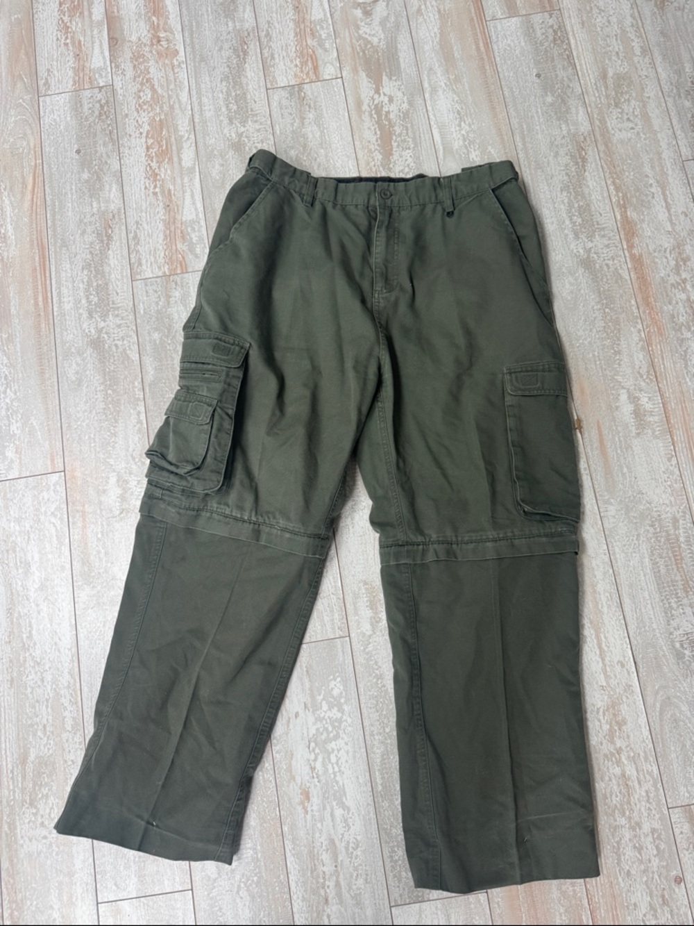 Boy Scouts Of America Canvas Switch Back Cargo Pants Green Size Youth 36